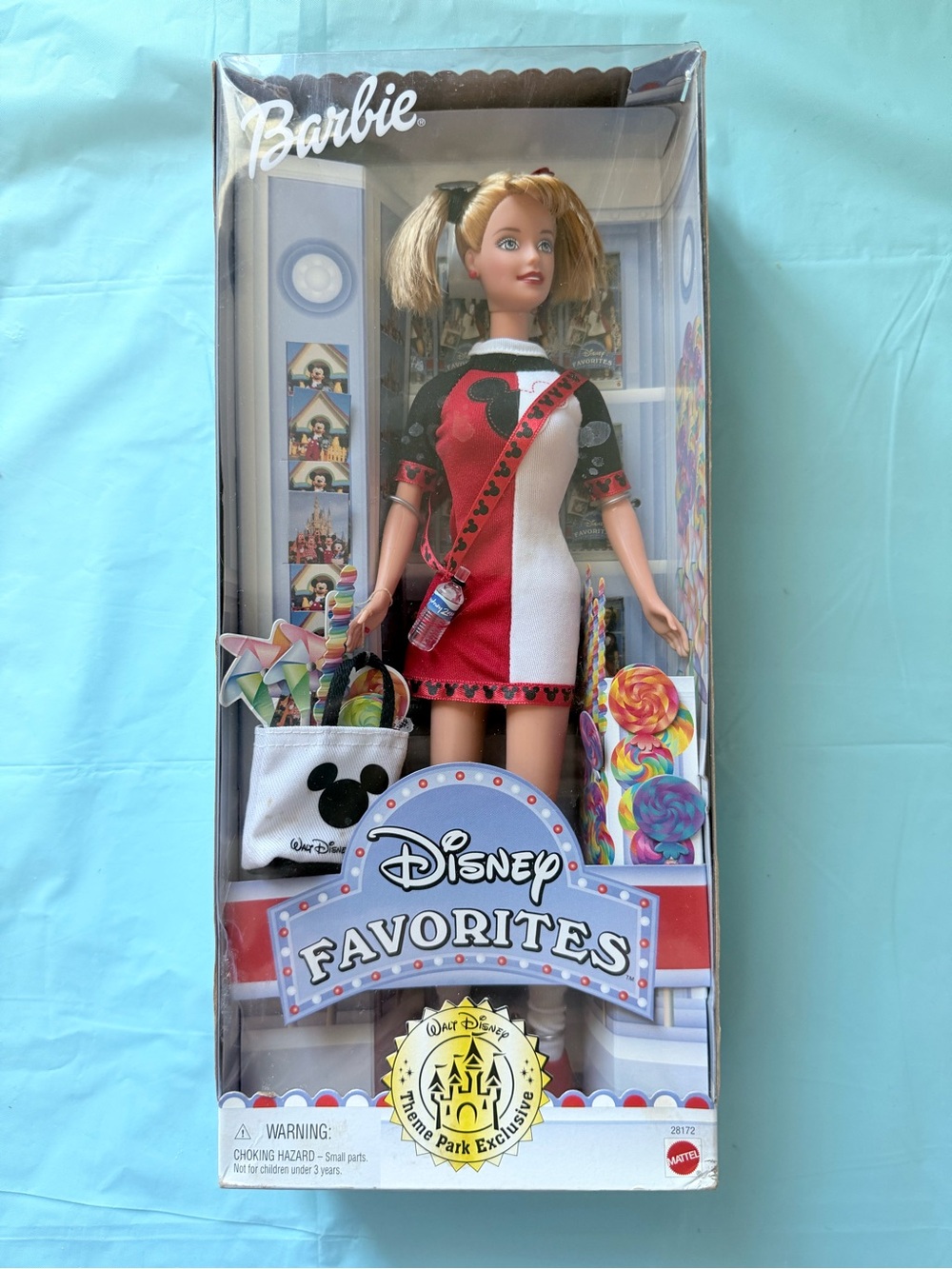 Barbie Disney Favorites Doll in Red, White & Black Dress with Accessories